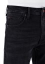 thumb-Afficher les détails de 045 David Pantalon Denim Straight Leg Medium Rise En  Regular Fit Homme