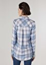 thumb-Afficher les détails de Chemise À Manches Longues Bleu Regular Fit   Femme