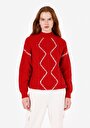 thumb-Afficher les détails de Pull Rouge Regular Fit Manches Longues  Femme