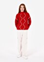 thumb-Afficher les détails de Pull Rouge Regular Fit Manches Longues  Femme