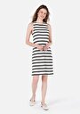 thumb-Afficher les détails de Robe Noir Regular Fit Manches Courtes   Femme
