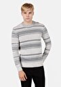 thumb-Afficher les détails de Pull Gris Regular Fit Manches Longues  Homme