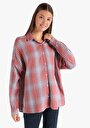 thumb-Afficher les détails de Chemise À Manches Longues Rouge Relaxed Fit   Femme