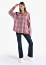 thumb-Afficher les détails de Chemise À Manches Longues Rouge Relaxed Fit   Femme