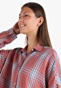 thumb-Afficher les détails de Chemise À Manches Longues Rouge Relaxed Fit   Femme