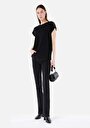 thumb-Afficher les détails de 797 Adel Pantalon Denim Flare High Rise En  Slim Fit Femme