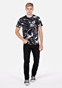 thumb-Afficher les détails de T-shirt À Manches Courtes Noir Regular Fit Batik Homme