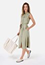 thumb-Afficher les détails de Robe Vert Slim Fit    Femme