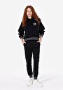 thumb-Afficher les détails de Pantalon De Survêtement Noir Regular Fit Femme