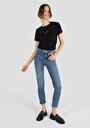 thumb-Afficher les détails de 703 Carla Pantalon Bleu   En  Slim Fit Femme