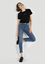 thumb-Afficher les détails de 703 Carla Pantalon Bleu   En  Slim Fit Femme