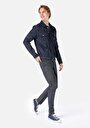 thumb-Afficher les détails de 073 Wils Pantalon Bleu Foncé Straight Leg Medium Rise En  Regular Fit Homme