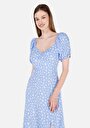 thumb-Afficher les détails de Robe Bleu Regular Fit    Femme