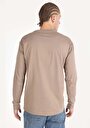 thumb-Afficher les détails de T-shirt À Manches Longues Beige Regular Fit  Homme
