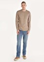 thumb-Afficher les détails de T-shirt À Manches Longues Beige Regular Fit  Homme