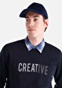 thumb-Afficher les détails de Pull-over Marine Regular Fit  Homme