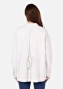 thumb-Afficher les détails de Chemise À Manches Longues Blanc Regular Fit Rayé Oxford Femme
