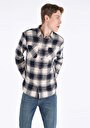thumb-Afficher les détails de Chemise À Manches Longues Marine    Homme