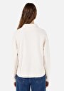 thumb-Afficher les détails de T-shirt À Manches Longues Ecru Regular Fit  Femme