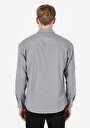 thumb-Afficher les détails de Chemise À Manches Longues Gris Regular Fit Droit Ratière Homme