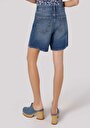 thumb-Afficher les détails de Short Bleu Regular Fit Femme