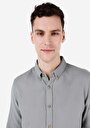 thumb-Afficher les détails de Chemise À Manches Longues Vert Slim Fit   Homme