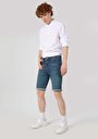thumb-Afficher les détails de Short Bleu Foncé Straight Fit Homme