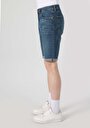 thumb-Afficher les détails de Short Bleu Foncé Straight Fit Homme