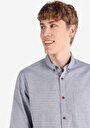 thumb-Afficher les détails de Chemise À Manches Longues Bleu Regular Fit   Homme