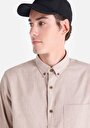 thumb-Afficher les détails de Chemise À Manches Longues Beige Regular Fit   Homme