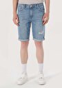 thumb-Afficher les détails de Short Bleu Regular Fit Homme