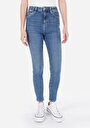 thumb-Afficher les détails de 760 Diana Pantalon Bleu   En  Skinny Fit Femme