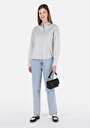 thumb-Afficher les détails de 884 Lauren Pantalon Bleu Straight Leg High Rise En Jean Straight Fit Femme