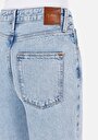 thumb-Afficher les détails de 884 Lauren Pantalon Bleu Straight Leg High Rise En Jean Straight Fit Femme