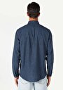 thumb-Afficher les détails de Chemise À Manches Longues Marine Comfort Fit   Homme