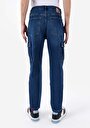 thumb-Afficher les détails de 071 Willy Pantalon Bleu Crop Leg Medium Rise En Jean Carrot Cargo Homme