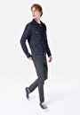 thumb-Afficher les détails de Veste De Blazer Bleu Foncé Regular Fit Manches Longues  Homme