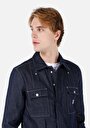 thumb-Afficher les détails de Veste De Blazer Bleu Foncé Regular Fit Manches Longues  Homme