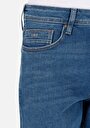 thumb-Afficher les détails de Short Bleu Foncé Straight Fit Homme