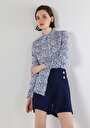 thumb-Afficher les détails de Chemise À Manches Longues Bleu Regular Fit   Femme