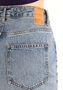 thumb-Afficher les détails de 851 Orya Pantalon Bleu Tapered Leg High Rise En  Barrel Fit Femme