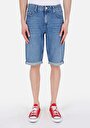 thumb-Afficher les détails de Short Bleu Straight Fit Homme