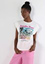 thumb-Afficher les détails de T-shirt À Manches Courtes Blanc Regular Fit  Femme