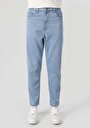 thumb-Afficher les détails de Pantalon Bleu Düz Paça Medium Rise En  Straight Fit Homme