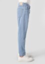 thumb-Afficher les détails de Pantalon Bleu Düz Paça Medium Rise En  Straight Fit Homme