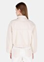 thumb-Afficher les détails de Veste De Blazer Blanc Oversize Fit Manches Longues  Femme