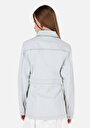 thumb-Afficher les détails de Veste De Blazer Bleu Regular Fit Manches Longues  Femme