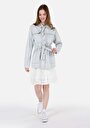 thumb-Afficher les détails de Veste De Blazer Bleu Regular Fit Manches Longues  Femme