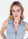 thumb-Afficher les détails de Gilet Denim Slim Fit Femme