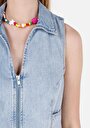 thumb-Afficher les détails de Gilet Denim Slim Fit Femme